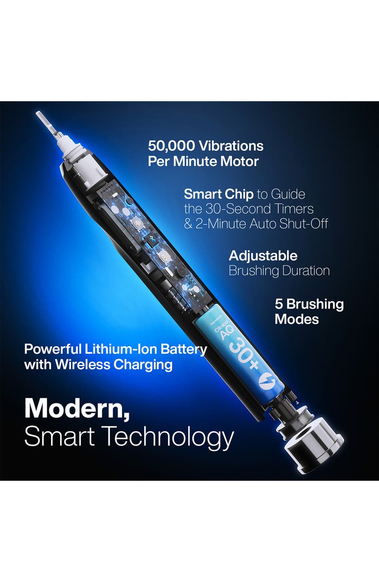 AQUASONIC Clinical AQ Ultra-Whitening Toothbrush, Alternate, color, Black