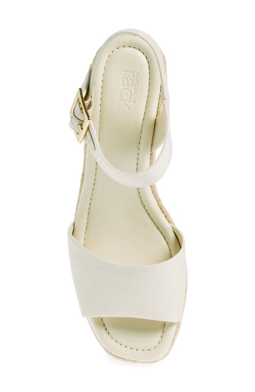 Nordstrom Rack Charlene Espadrille Platform Wedge Sandal In Ivory Egret