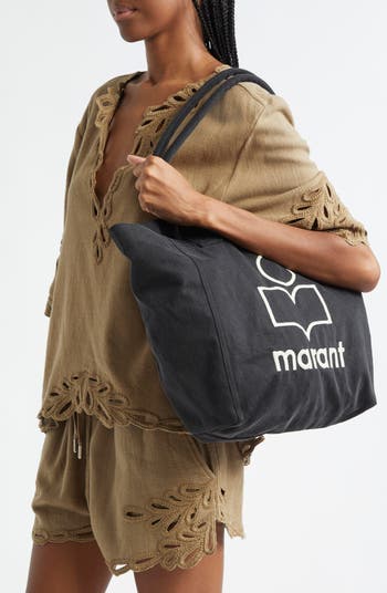 Isabel Marant XO Capsule Small Yenky Embroidered Logo Canvas