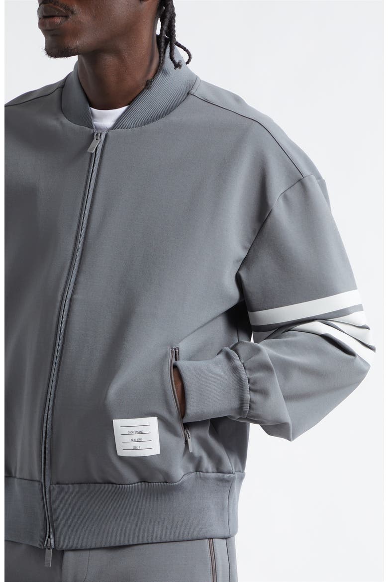 4-Bar Tech Bomber, Alternate, color, MEDIUM GREY