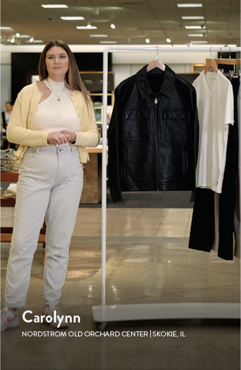 Leather Zip Shirt Jacket, sales video thumbnail