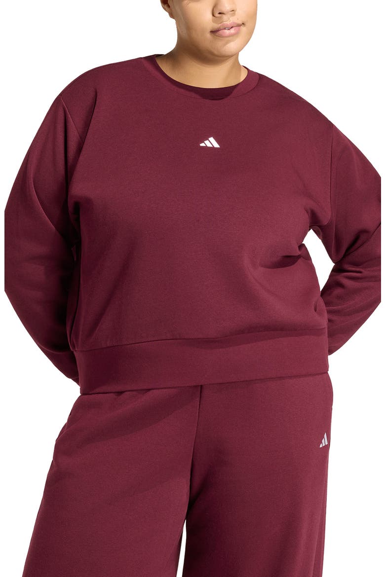 Essential Crewneck Sweatshirt, Main, color, MAROON