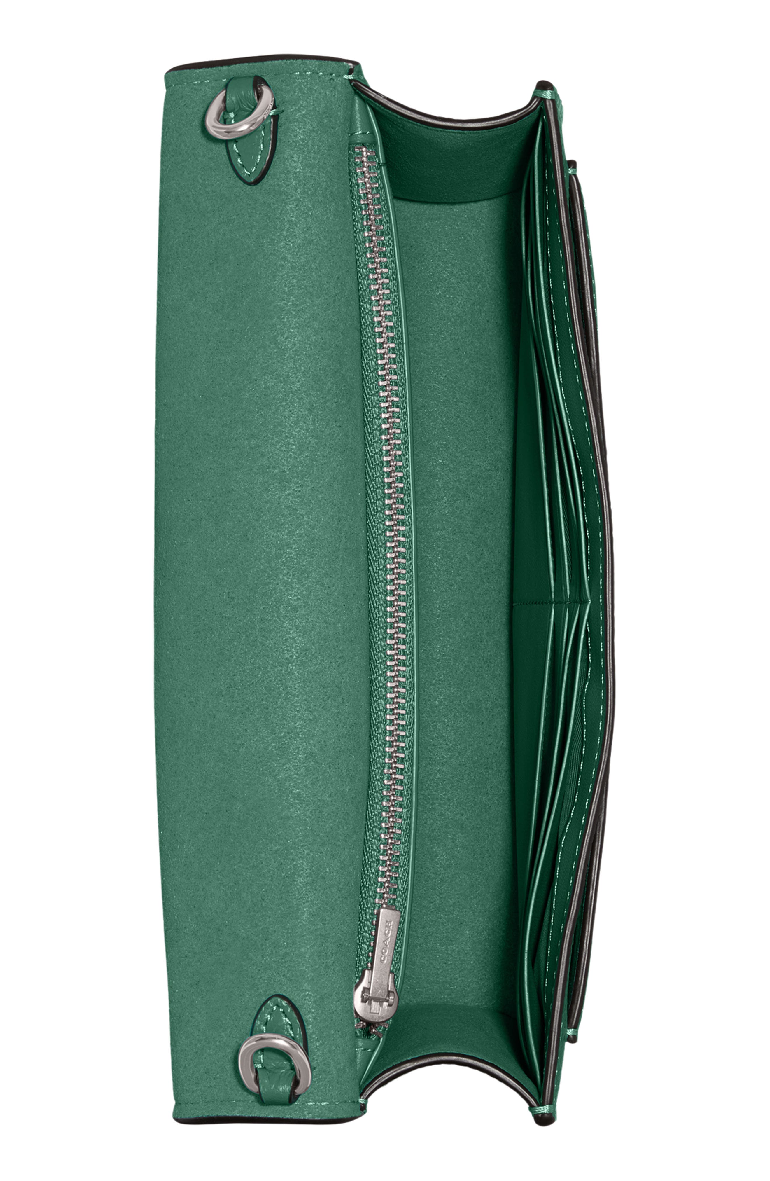 COACH Tabby Polished Pebble Leather Chain Crossbody Bag, Alternate, color, 