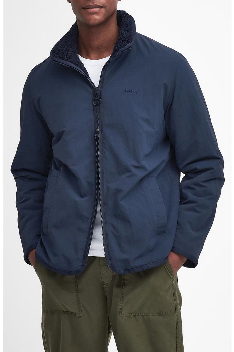 Reversible Fleece Jacket, Main, color, NAVY