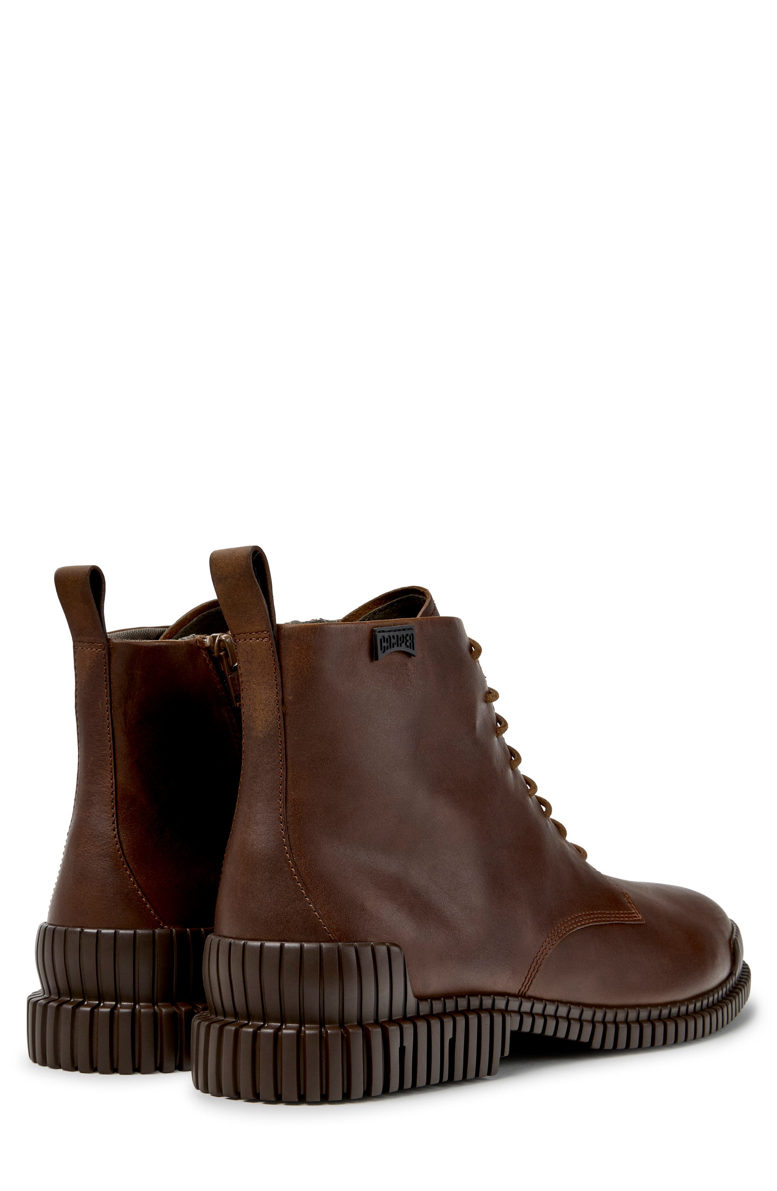 Pix Leather Ankle Boot, Alternate, color, MEDIUM BROWN