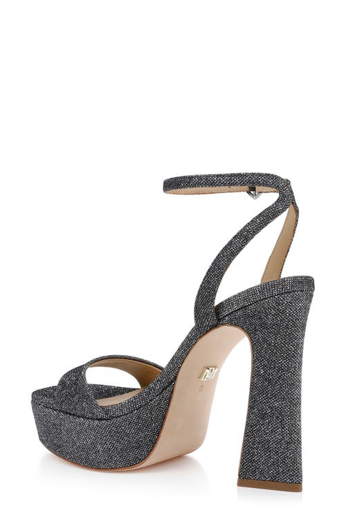 Badgley Mischka Collection Caia Ankle Strap Platform Sandal In Gray