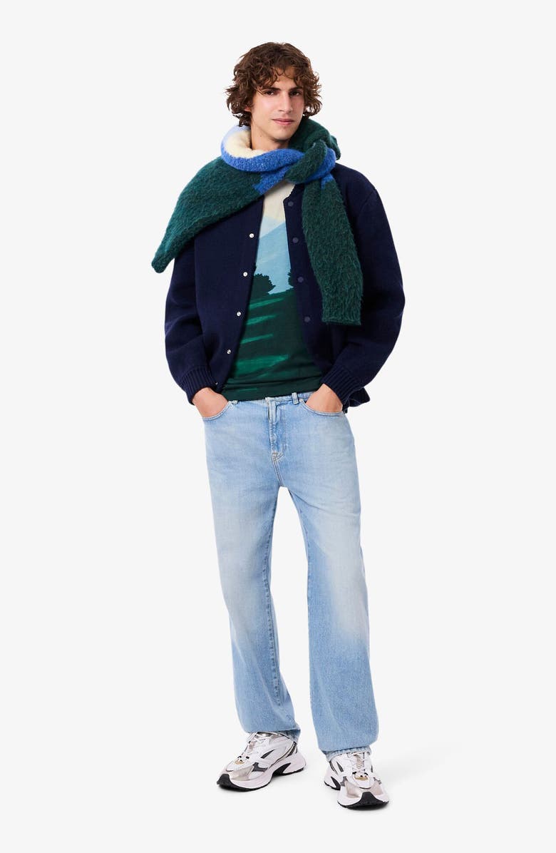 Lacoste Mountain Graphic T-Shirt, Alternate, color, Sinople/ Yellow-Green