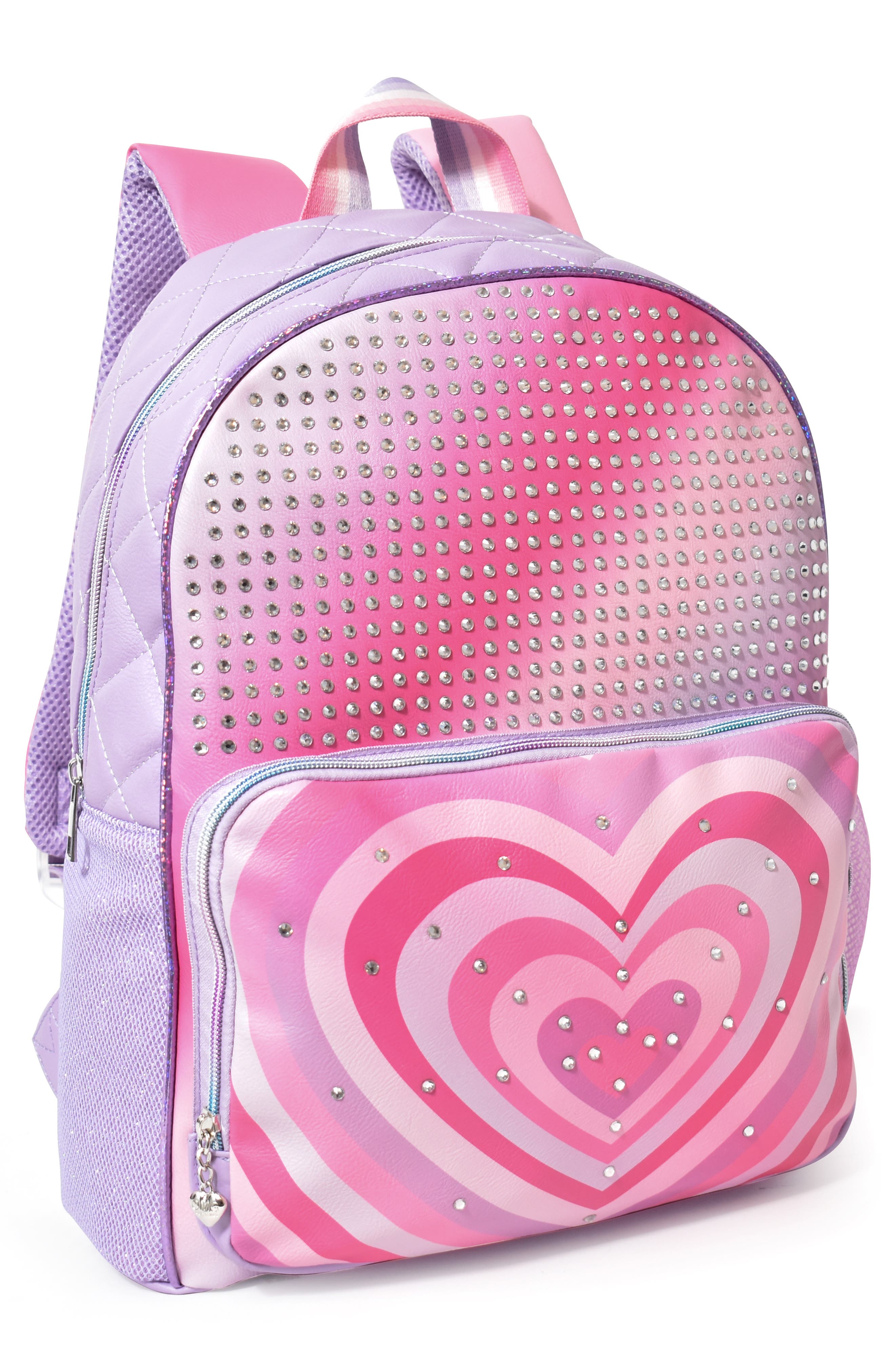OMG Accessories Kids' Large Heart Backpack, Alternate, color, 