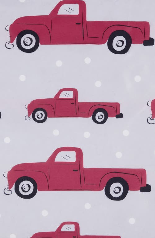 Vcny Home Truck Shower Curtain & Hooks Set In Red