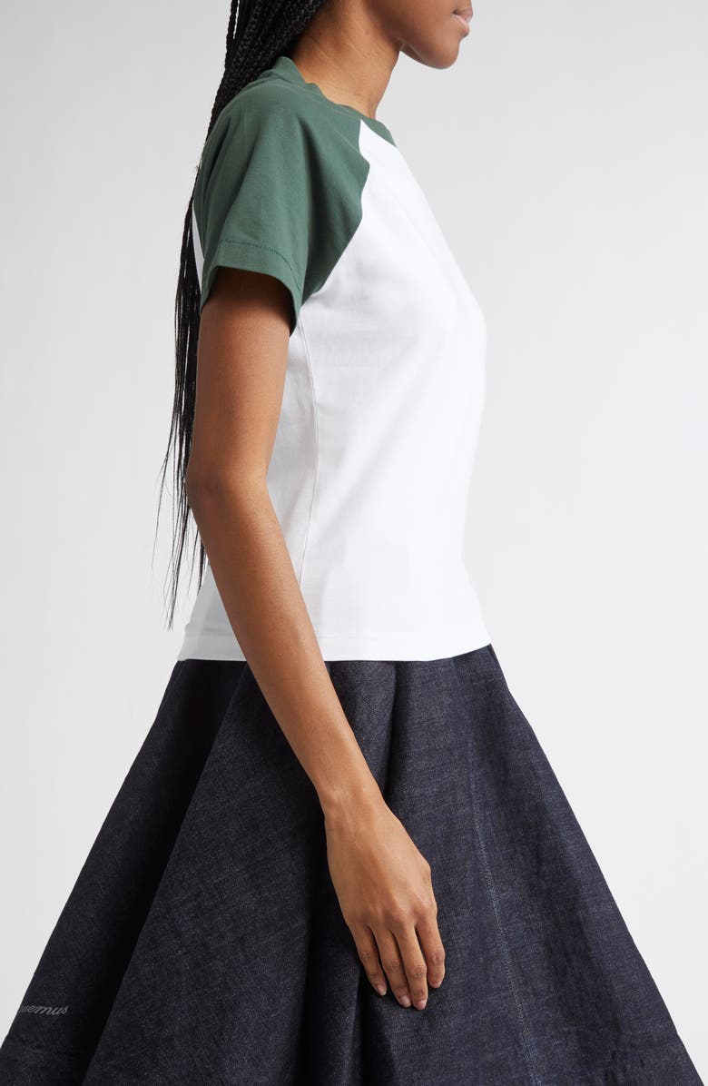 Jacquemus Le Mini T-Shirt Baseball Raglan Sleeve T-Shirt, Alternate, color,
