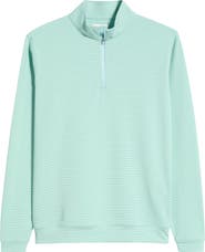 Peter Millar Perth Stripe Quarter Zip Performance Pullover