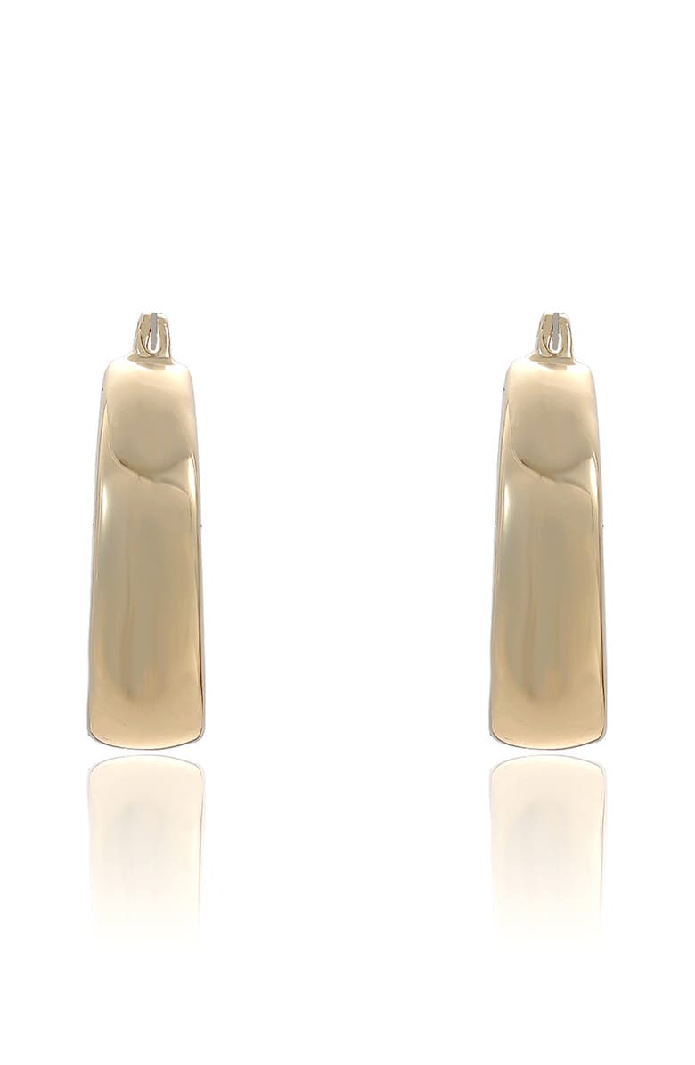 Ettika Square Bubble Hoop Earrings, Alternate, color, Gold