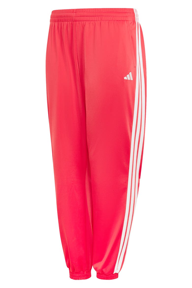 Essentials 3-Stripes Tricot Track Pants, Alternate, color, POWER PINK