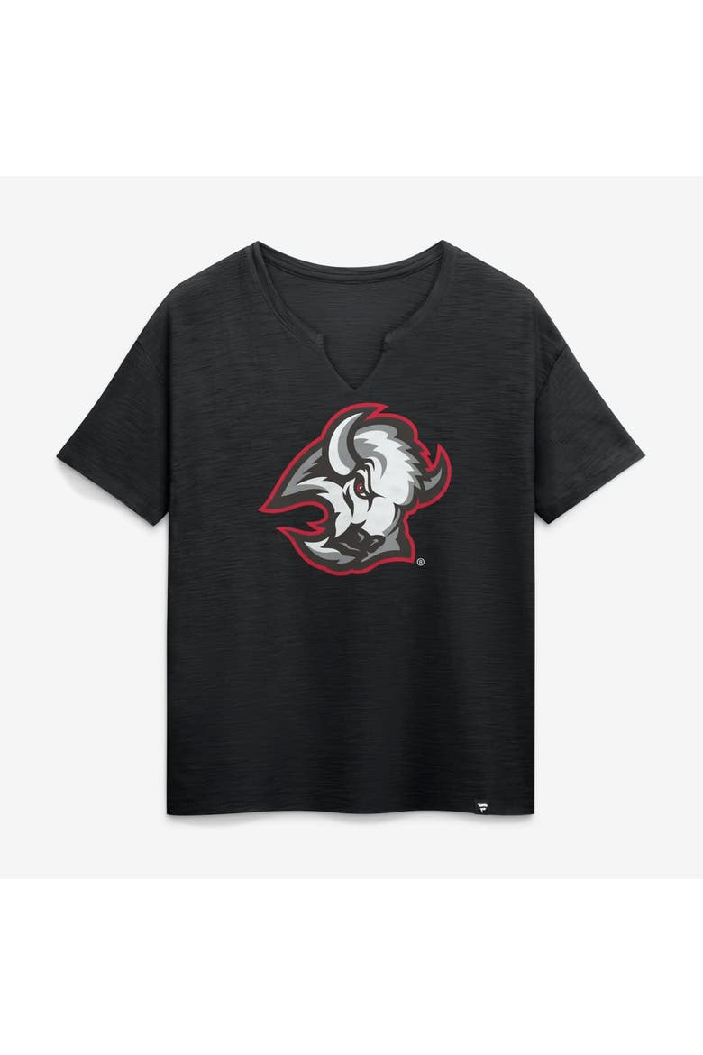 Women's Fanatics Black Buffalo Sabres Competition Stadium Slub Boxy T-Shirt, Main, color, Black