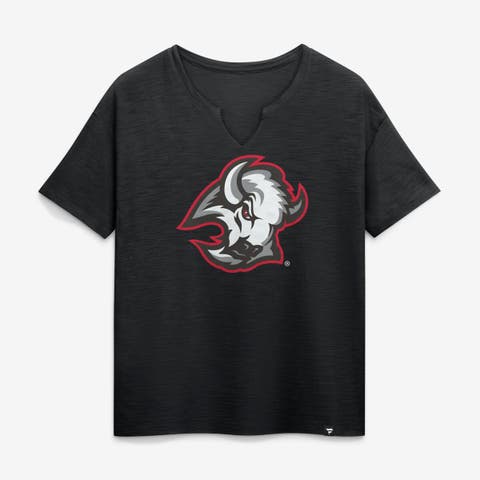 Women's Fanatics Black Buffalo Sabres Competition Stadium Slub Boxy T-Shirt