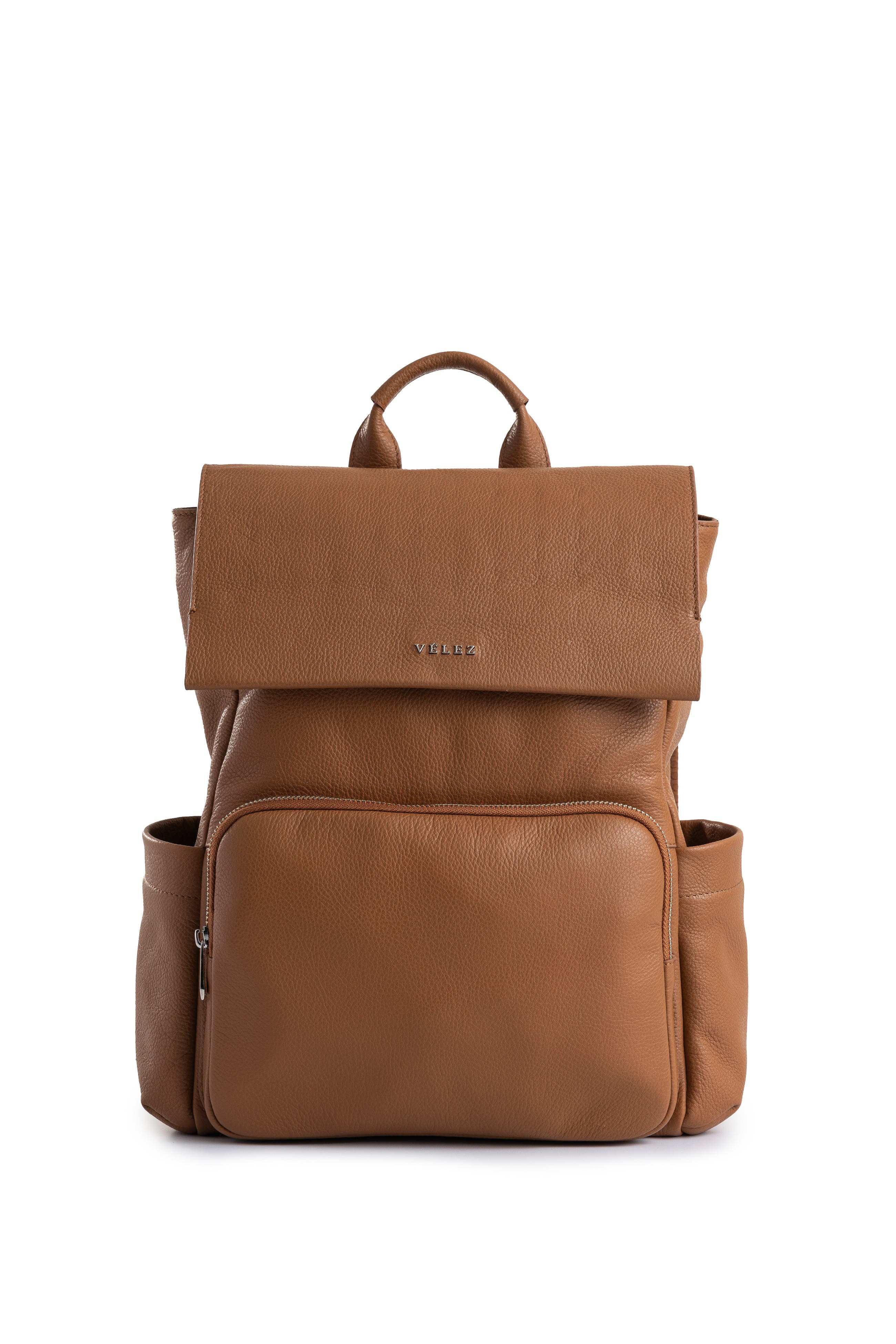 Velez Zermatt leather backpack for the contemporary woman, Main, color, Brown