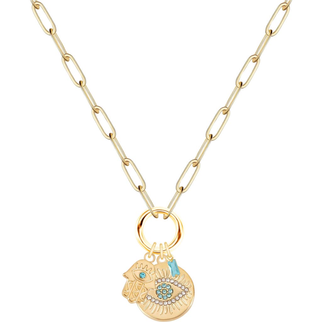 EMMA RAE EMMA RAE EVIL EYE LUXE EVERLINK NECKLACE
