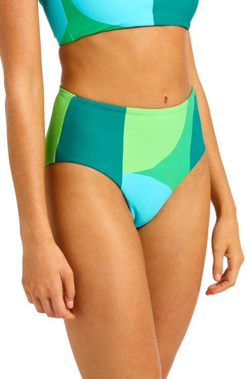 Seafolly High Waist Bikini Bottoms In Multi
