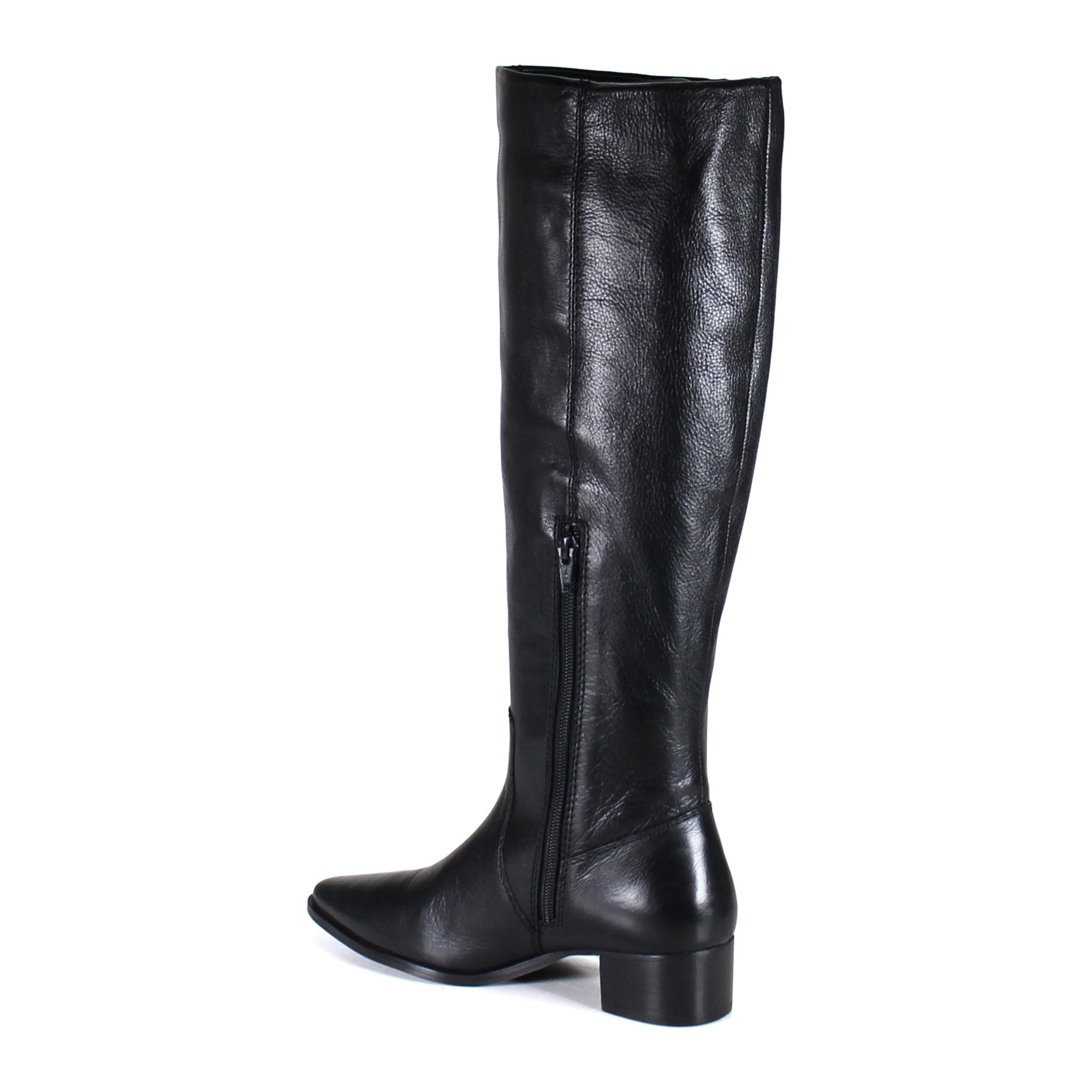 Diba True DIG ITAL Leather Sleek Tall Boot, Alternate, color, Black