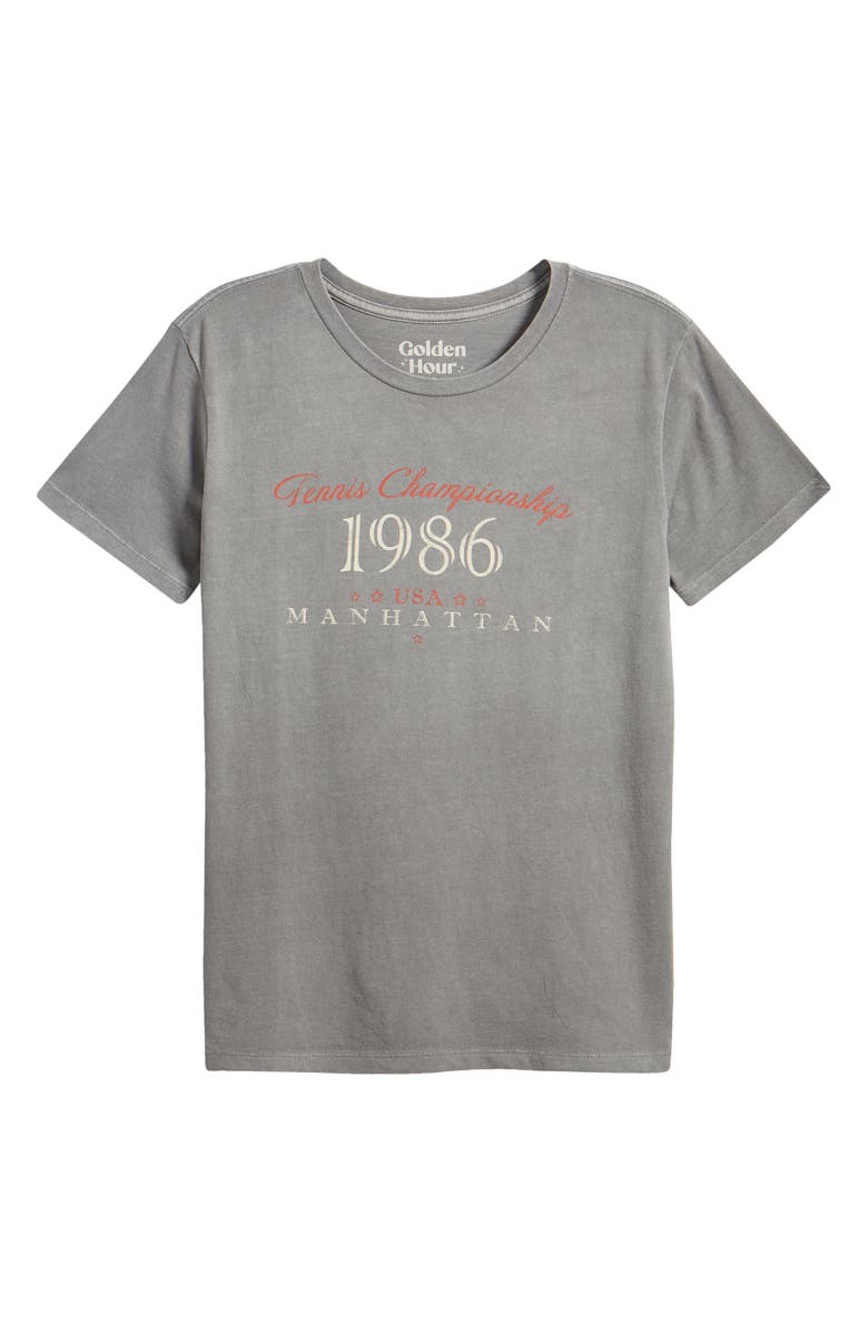 GOLDEN HOUR Manhattan Tennis Cotton Graphic T-Shirt, Main, color,