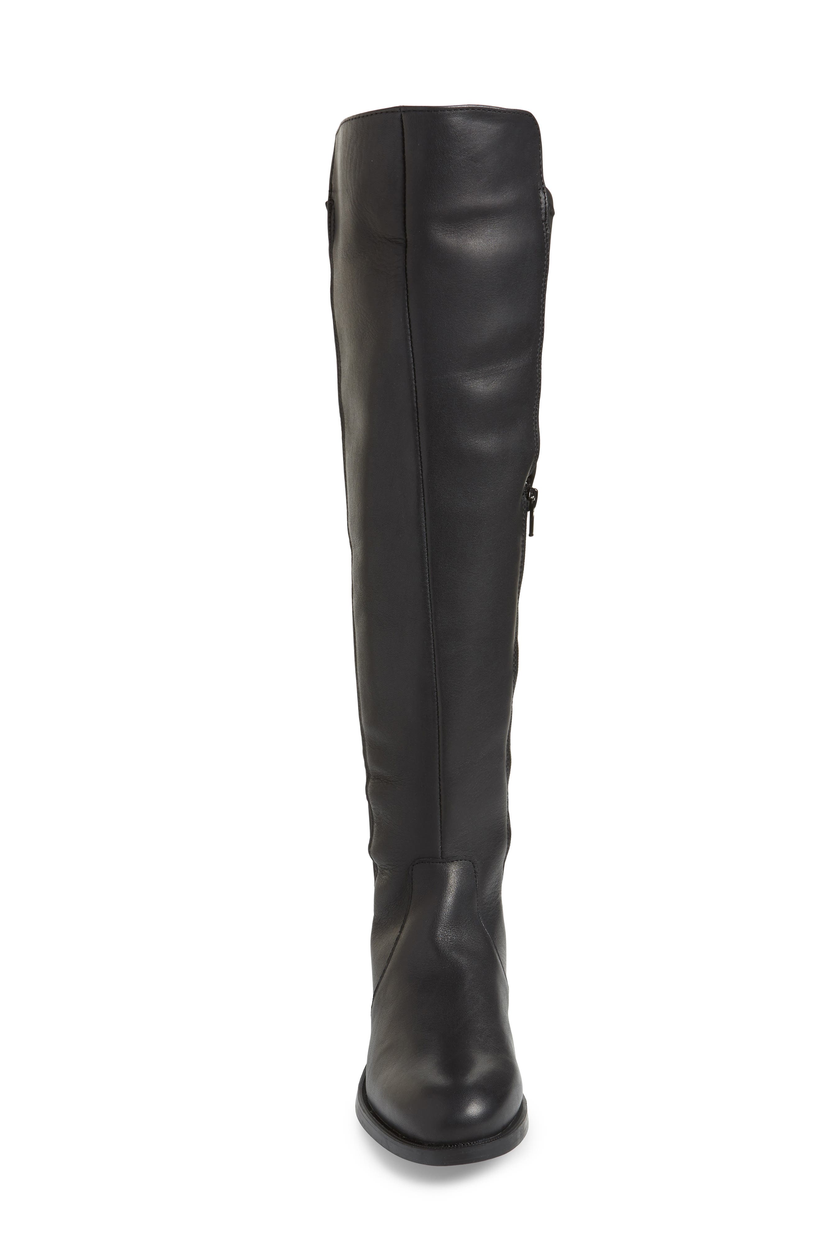 Bunt Waterproof Over the Knee Boot, Alternate, color, BLACK MELBOURNE/ LYCRA
