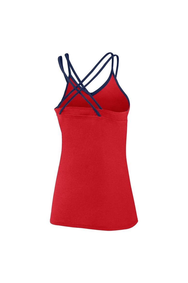 Women's Fanatics Branded Red St. Louis Cardinals Barrel It Up Cross Back V-Neck Tank Top, Alternate, color, Red