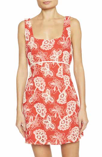 Amalia Floral Embroidery Cotton Minidress