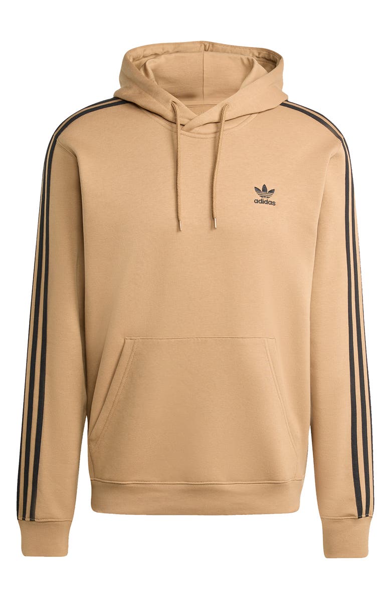 adidas Adicolor 3-Stripes Trefoil Logo Fleece Hoodie, Alternate, color, 