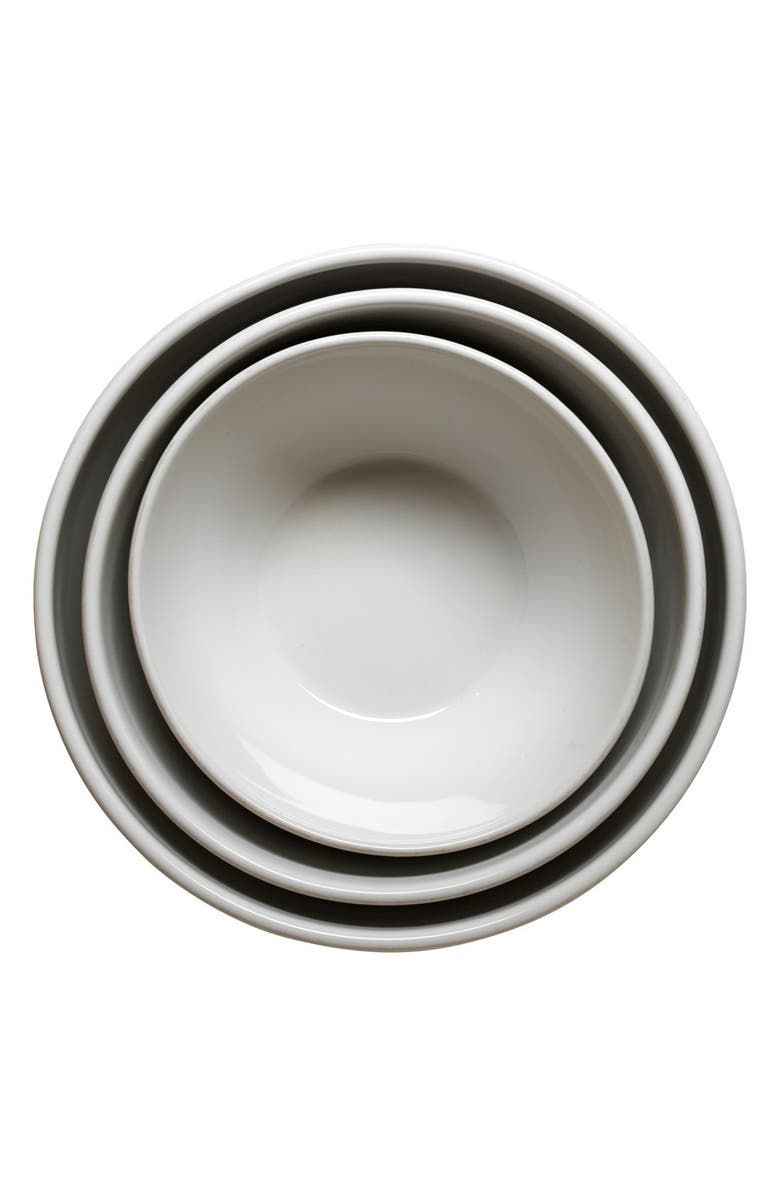 Juliska Set of 3 Berry and Thread Whitewash Nesting Serving Bowls, Alternate, color, Whitewash