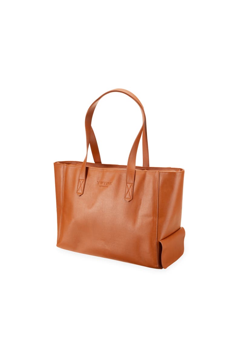 Insulated Wine Tote, Main, color, Brown