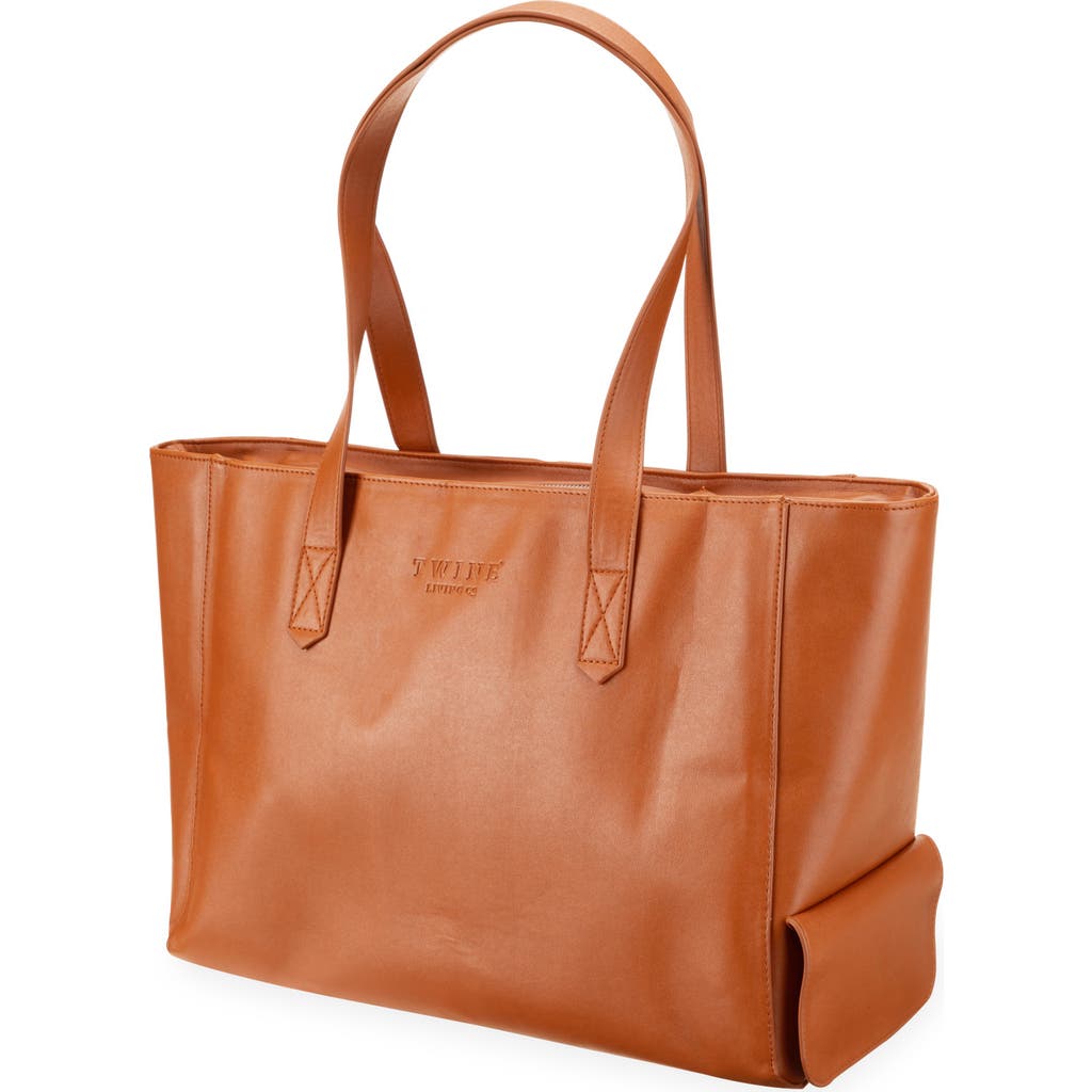 Twine Insulated Wine Tote In Brown