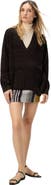 Missoni Oversized V-neck Sweater In Chevron Pattern