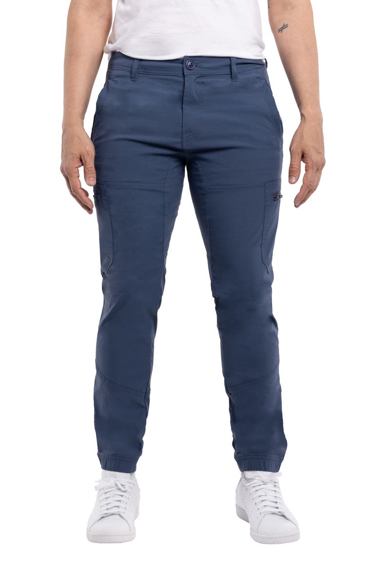 Slim Leg Cargo Pants, Main, color, NAVY