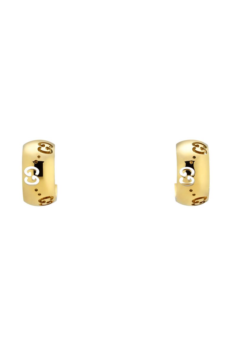 Icon Hoop Earrings, Main, color, YELLOW GOLD2