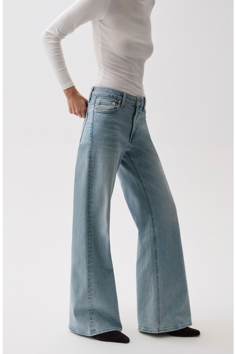 Vivian Wide Leg Jeans, Alternate, color, SEA HAZE
