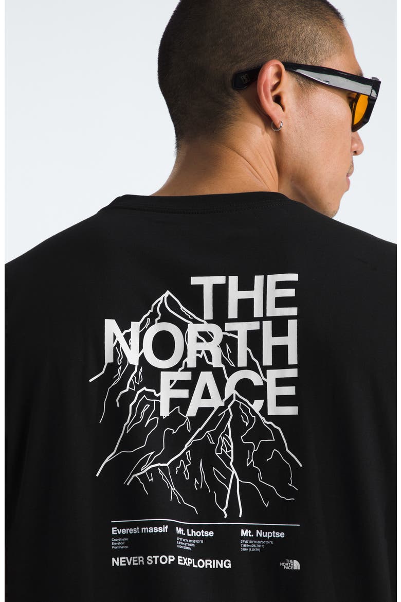 Evolution Half Dome Mountain Graphic T-Shirt, Alternate, color, TNF BLACK