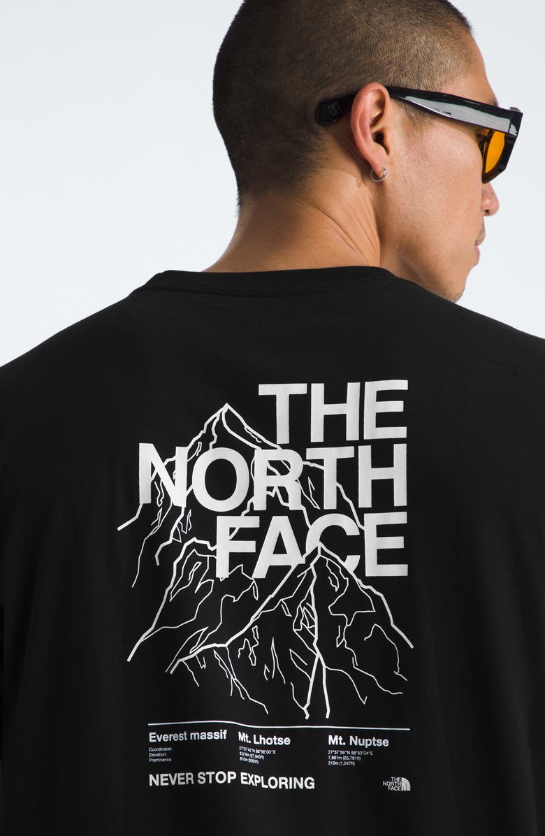 The North Face Evolution Half Dome Mountain Graphic T-Shirt, Alternate, color, Tnf Black