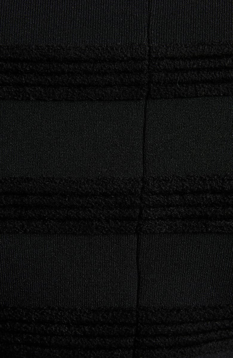 TOM FORD Velvet Stripe Long Sleeve Knit Minidress, Alternate, color,