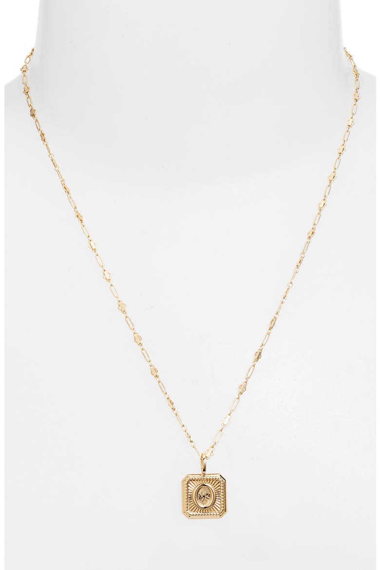 Harlow Initial Pendant Necklace, Alternate, color, GOLD - O