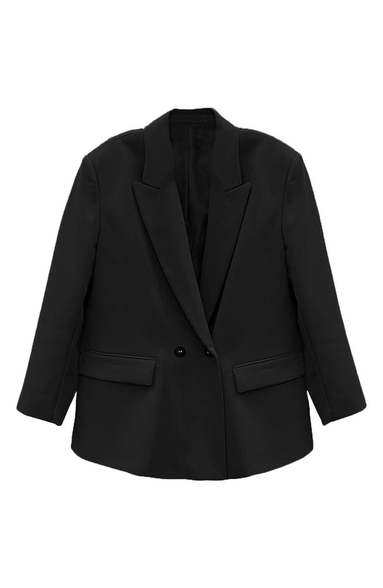 RDI Oversize Double Breasted Peak Lapel Blazer, Alternate, color,