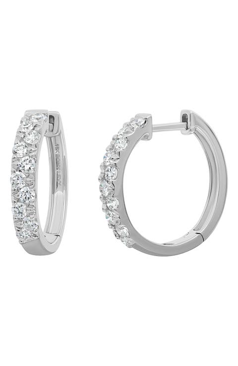 Mika Diamond Hoop Earring