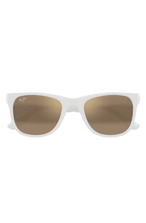 Kikonia XL 56mm Wraparound Rectangular Sunglasses