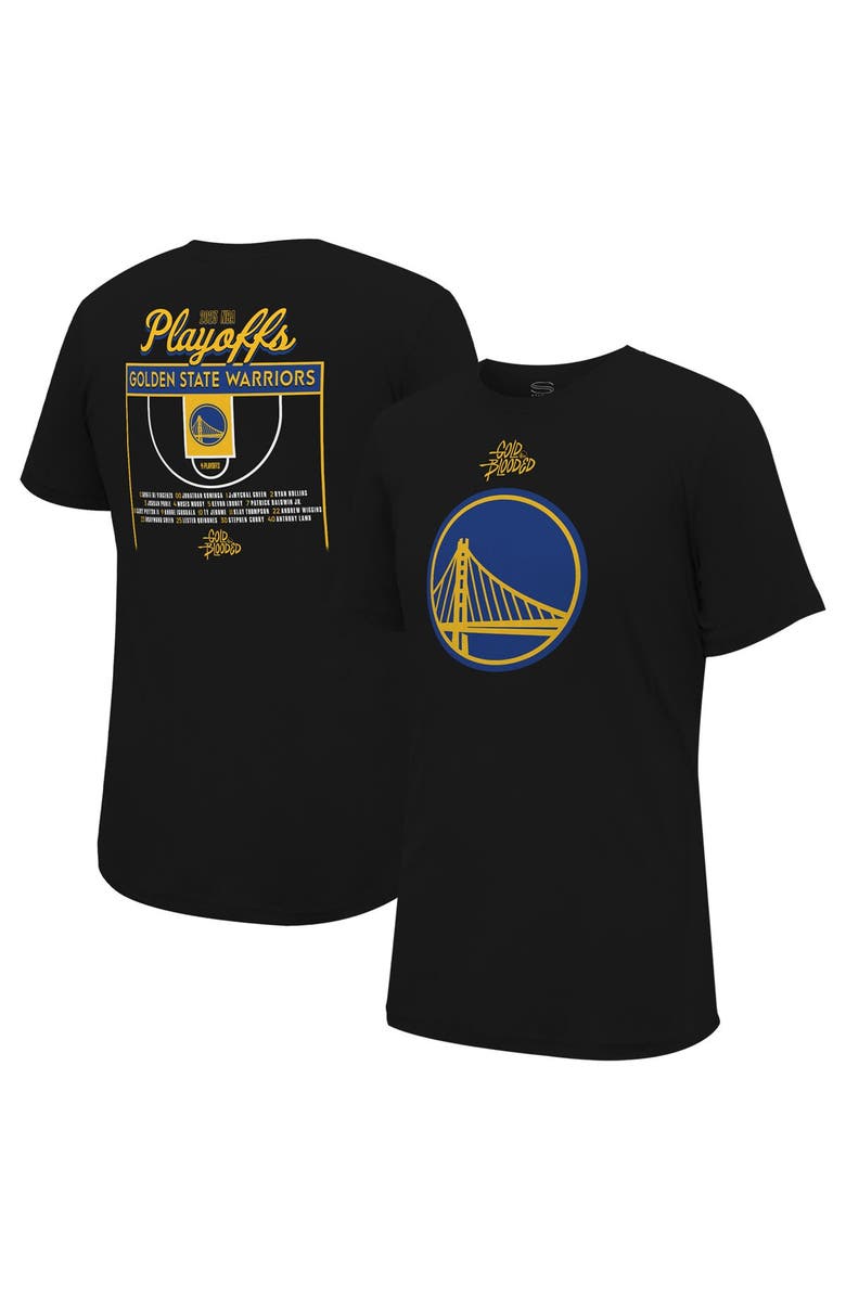 Stadium Essentials Unisex Stadium Essentials Black Golden State Warriors 2023 NBA Playoffs Roster T-Shirt, Main, color, Black