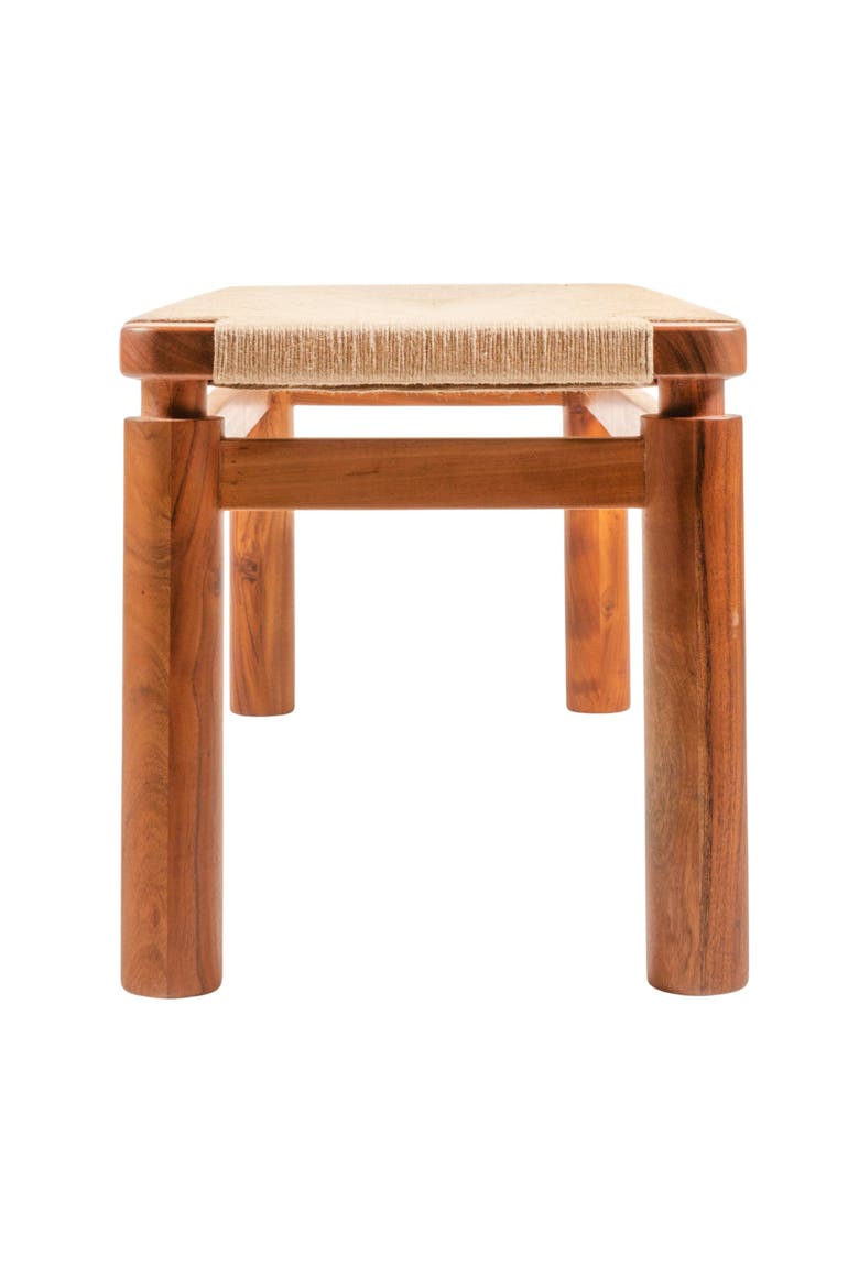 Woven Bench, Alternate, color, Natural