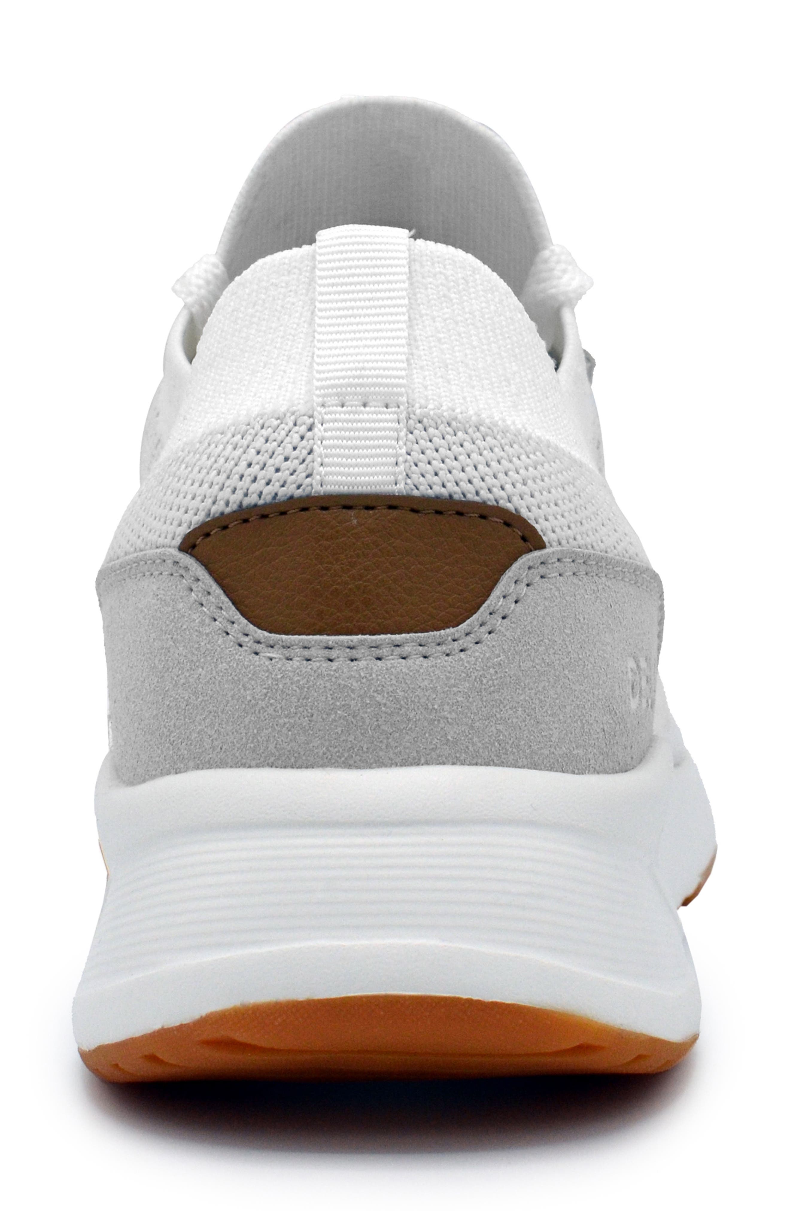 Knit Running Shoe, Alternate, color, WHITE