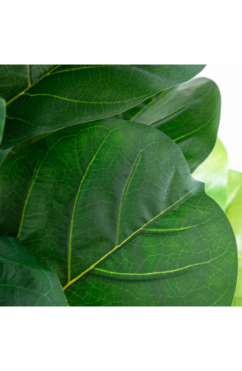 NEARLY NATURAL 6-Feet Artificial Giant Leaf Fiddle Fig Tree, Alternate, color,