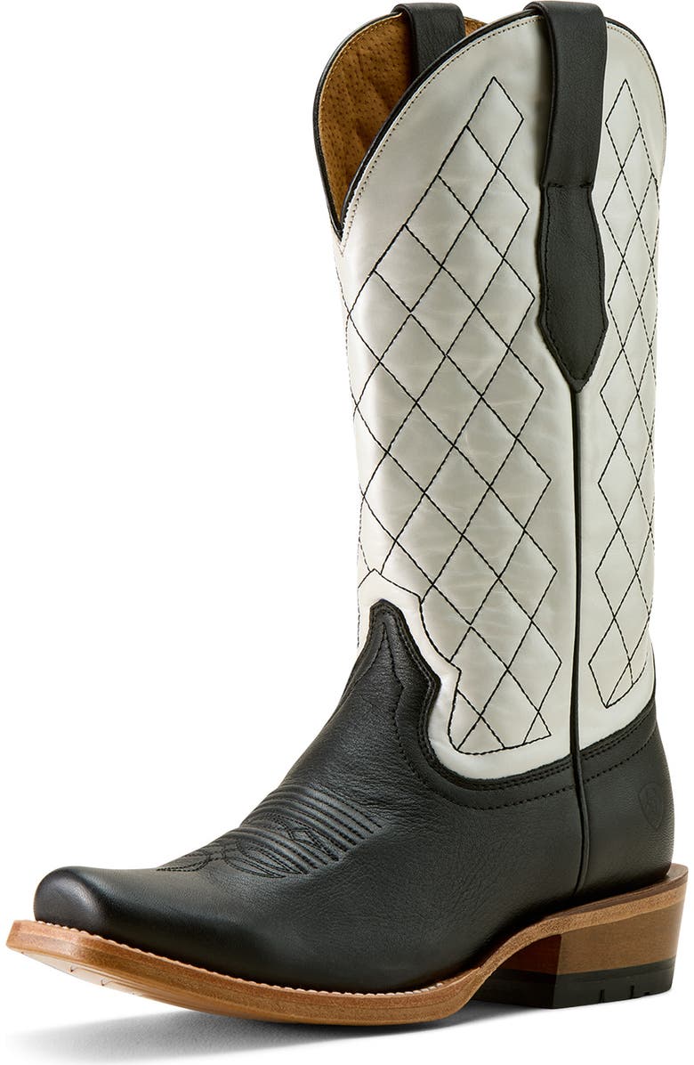 Ariat Futurity Denton Diamond Quilt Leather Boot, Alternate, color, Black