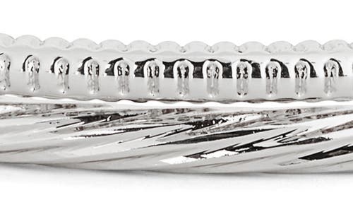 Nordstrom Rack Set Of 2 Demi Fine Textured Bangle Bracelets