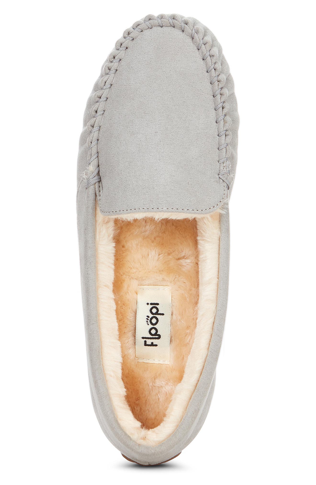 Faux Fur Lined Slipper, Alternate, color, GREY
