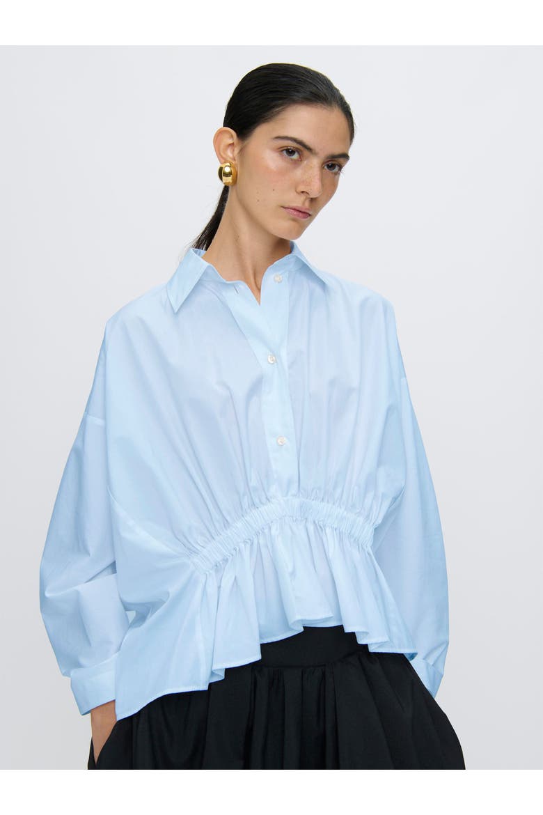 TARQUINIA Gathered top, Alternate, color, Blue